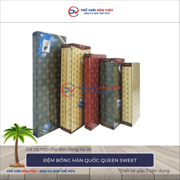 Đệm bông ép Queen Sweet 3